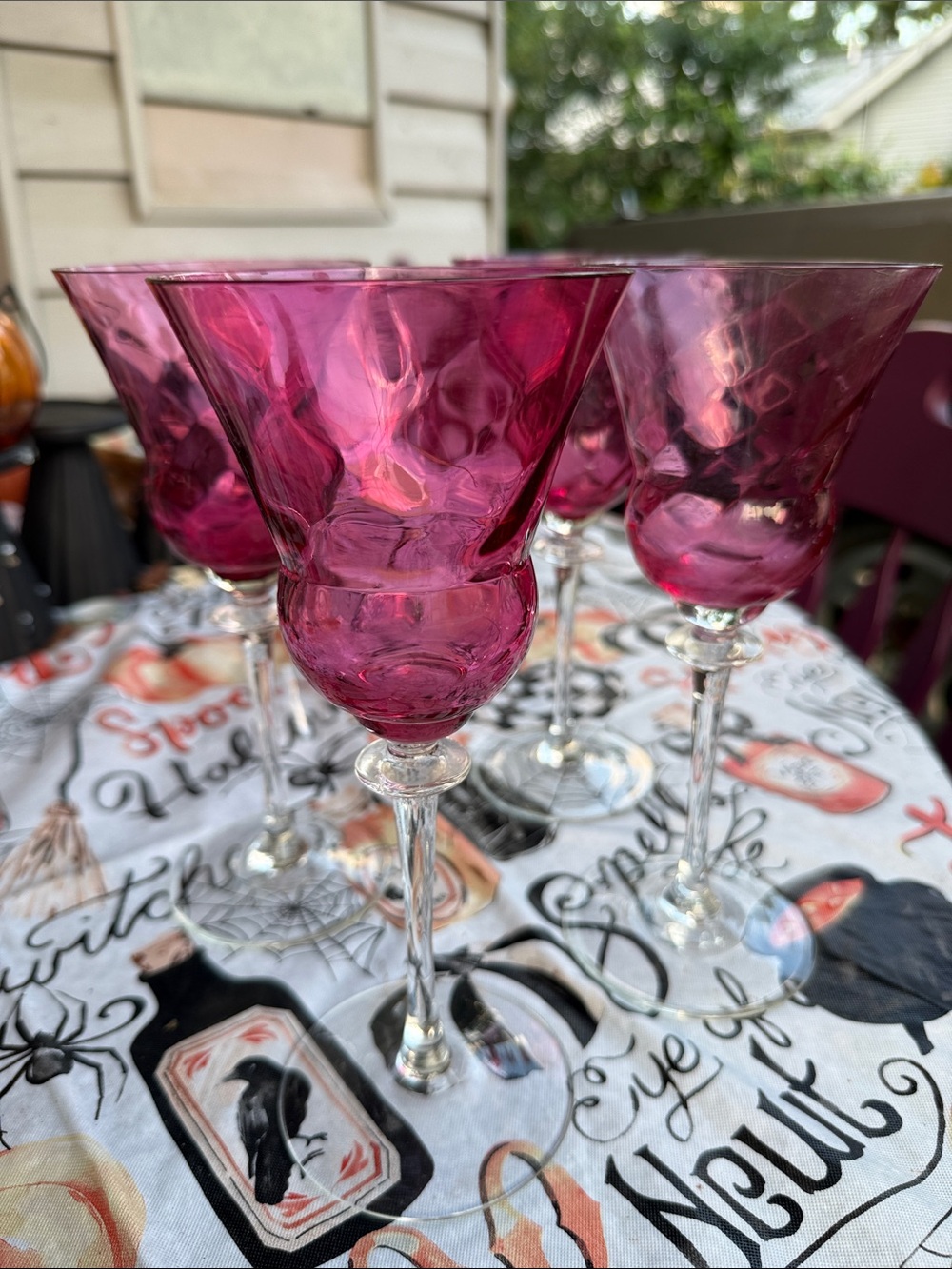 Vintage 1939’s Steuben German Crystal Stemware Wine Glasses set of 4